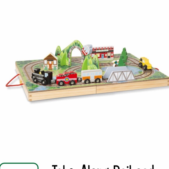 Melissa & Doug Other - Melissa & Doug take along railroad wooden toy